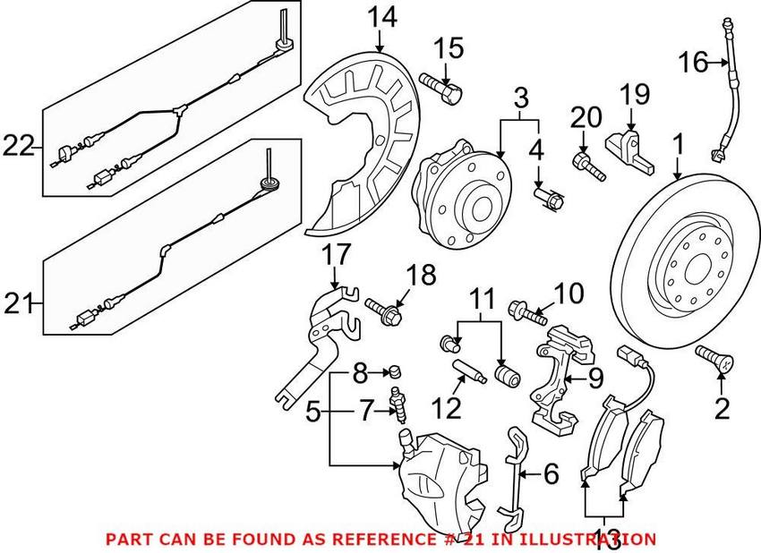 VW ABS Wheel Speed Sensor Wiring Harness - Front Passenger Side 5N0927903Q